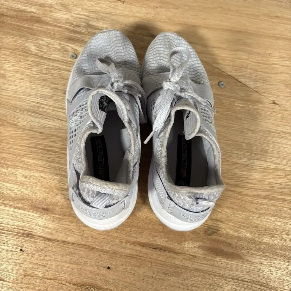 U.S. Polo Assn. Lilia/ Gray Mesh‎ Athletic Sneakers Lace Up Strap Top Size 7